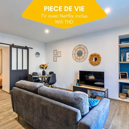 Idéal Couples&pro - Proche Centre Et Gare - Promenade Au Bord De La Charente - Parking à Proximité - Wifi Très Debit - équipement Premium -netflix Appartement